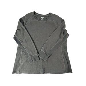 Duluth Trading Co Men's Long-Sleeve Crewneck Shirt - Charcoal Gray XXL